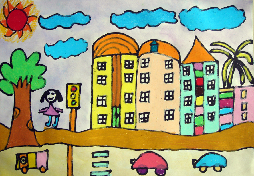 儿瓶子画_幼儿手工粘贴画图片-绛州木板年画图片,高清大图
